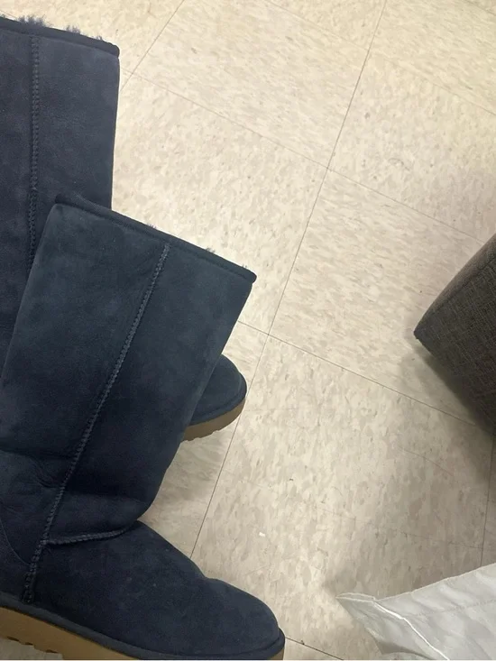 UGG Classic Tall II Boots - Navy Suede - Picture 2 of 5